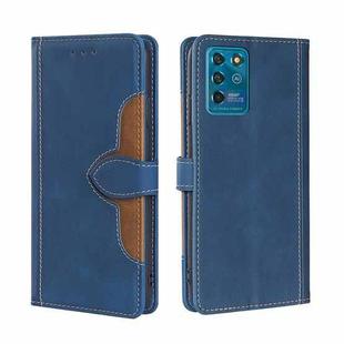 For ZTE Blabe V30 Vita Skin Feel Straw Hat Magnetic Buckle Leather Phone Case(Blue)