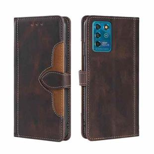 For ZTE Blabe V30 Vita Skin Feel Straw Hat Magnetic Buckle Leather Phone Case(Brown)