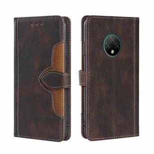 For Doogee X95 Skin Feel Straw Hat Magnetic Buckle Leather Phone Case(Brown)