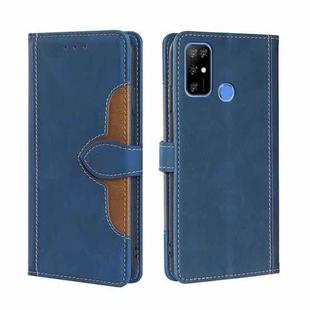 For Doogee X96 Pro Skin Feel Straw Hat Magnetic Buckle Leather Phone Case(Blue)