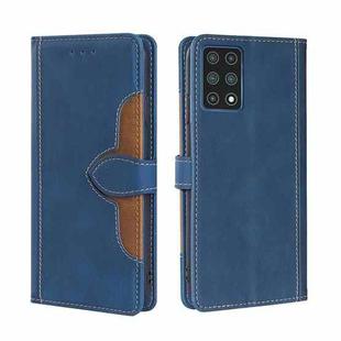 For CUBOT X30 Skin Feel Straw Hat Magnetic Buckle Leather Phone Case(Blue)