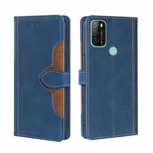For Blackview A70 Skin Feel Straw Hat Magnetic Buckle Leather Phone Case(Blue)