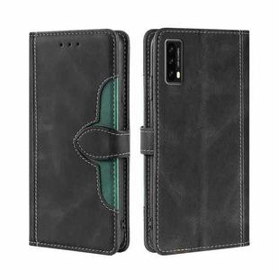 For Blackview A90 Skin Feel Straw Hat Magnetic Buckle Leather Phone Case(Black)