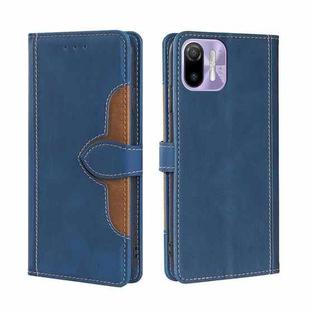 For Ulefone Note 6 / 6P Skin Feel Straw Hat Magnetic Buckle Leather Phone Case(Blue)