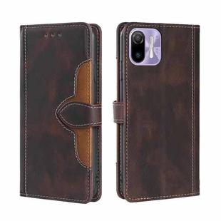For Ulefone Note 6 / 6P Skin Feel Straw Hat Magnetic Buckle Leather Phone Case(Brown)