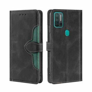 For Ulefone Note 11P Skin Feel Straw Hat Magnetic Buckle Leather Phone Case(Black)