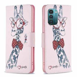 For Nokia G21 / G11 Colored Drawing Pattern Horizontal Flip Leather Phone Case(Deer)