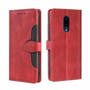 For Sharp Aquos Zero 2 SHV47 SH-01M Skin Feel Straw Hat Magnetic Buckle Leather Phone Case(Red)