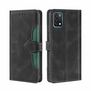 For UMIDIGI A11 Skin Feel Straw Hat Magnetic Buckle Leather Phone Case(Black)