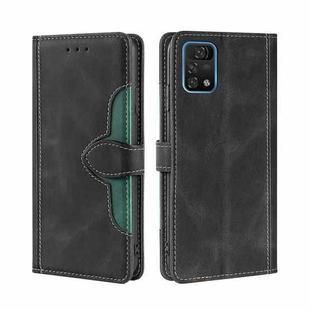 For UMIDIGI A11 Pro Max Skin Feel Straw Hat Magnetic Buckle Leather Phone Case(Black)