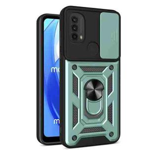 For Motorola Moto G Power (2022) Sliding Camera Cover TPU+PC Phone Case(Green)