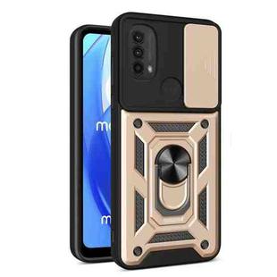 For Motorola Moto G Power (2022) Sliding Camera Cover TPU+PC Phone Case(Gold)