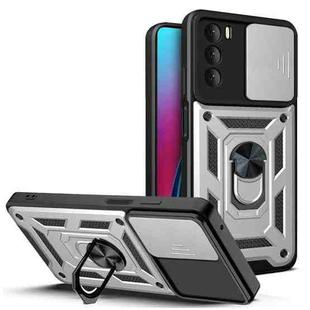 For Motorola Moto G Stylus (2022) Sliding Camera Cover TPU+PC Phone Case(Silver)