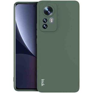 For Xiaomi 12 Pro IMAK UC-4 Series Straight Edge TPU Soft Phone Case(Dark Green)