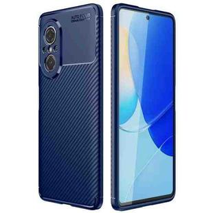 For Huawei nova 9 SE Carbon Fiber Texture Shockproof TPU Phone Case(Blue)