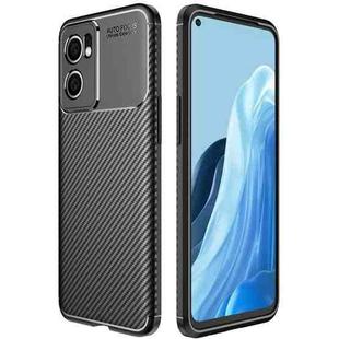 For OnePlus Nord CE 2 5G Carbon Fiber Texture Shockproof TPU Phone Case(Black)