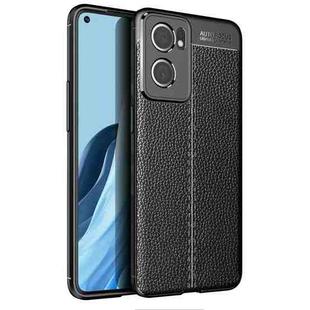For OnePlus Nord CE 2 5G Litchi Texture Shockproof TPU Phone Case(Black)