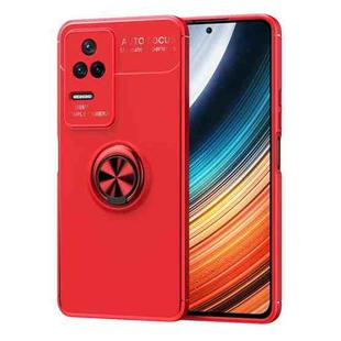 For Xiaomi Redmi K50 / K50 Pro Metal Ring Holder TPU Phone Case(Red)