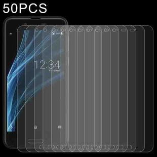 50 PCS 0.26mm 9H 2.5D Tempered Glass Film For Sharp Aquos Sense SHV40