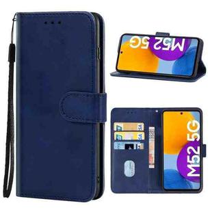 Leather Phone Case For Samsung Galaxy M53 5G(Blue)