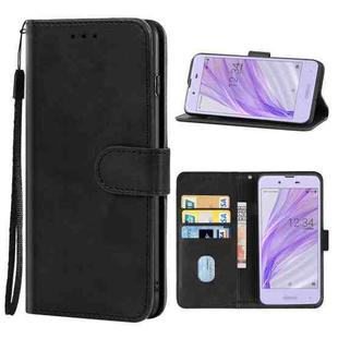 Leather Phone Case For Sharp Aquos Sense SH-01K(Black)