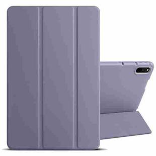For Huawei Matepad 11 2021 3-folding Honeycomb TPU Leather Tablet Case(Purple)