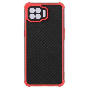 For OPPO F17 Pro / A93 / Reno4 F Eagle Eye Armor Dual-color TPU + PC Phone Case(Red)