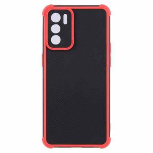 For OPPO Reno6 5G Eagle Eye Armor Dual-color TPU + PC Phone Case(Red)