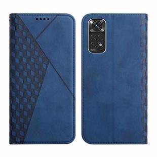For Xiaomi Redmi Note 11/11S Overseas Version Diamond Splicing Skin Feel Magnetic Leather Phone Case(Blue)