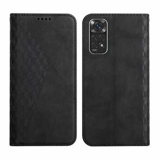 For Xiaomi Redmi Note 11/11S Overseas Version Diamond Splicing Skin Feel Magnetic Leather Phone Case(Black)