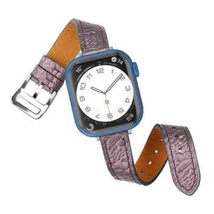 Twist Braided Leather Watch Band For Apple Watch Series 8&7 41mm / SE 2&6&SE&5&4 40mm / 3&2&1 38mm(Purple)