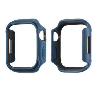 PC+TPU Two-color Frame Watch Case For Apple Watch Series 8 / 7 41mm(Dark Blue+Black)