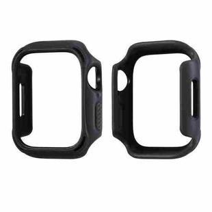 PC+TPU Two-color Frame Watch Case For Apple Watch Series 8 / 7 45mm(Black+Black)