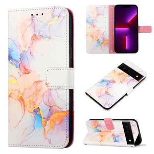 For Google Pixel 6 Pro PT003 Marble Pattern Flip Leather Phone Case(LS004)