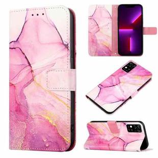 For ZTE Blade A31 PT003 Marble Pattern Flip Leather Phone Case(LS001)
