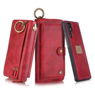 For Huawei P30 Pro POLA Multi-function Fashion Zipper Magnetic Horizontal Flip Leather Case with Card Slots & Wallet & Photo Frame & Lanyard(Red)