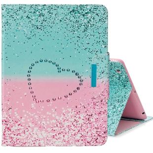 For iPad 2 / New iPad (iPad 3) / 4 Colored Drawing Pattern Horizontal Flip Leather Case with Holder & Card Slot & Wallet(Two Color Love Sand)