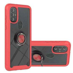 For Motorola Moto G Power (2022) / G Pure Shockproof PC + TPU Phone Case with Ring Holder(Red)