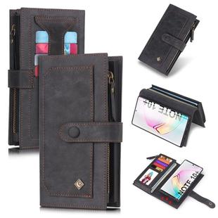 For Galaxy Note 10+ POLA Multi-function Fashion Magnetic Horizontal Flip Leather Case with Card Slots & Wallet & Photo Frame & Holder(Black)
