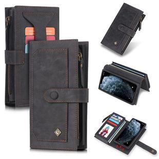 For iPhone 11 Pro Max POLA Multi-function Fashion Magnetic Horizontal Flip Leather Case with Card Slots & Wallet & Photo Frame & Holder(Black)