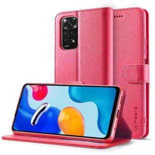 For Xiaomi Redmi Note 11 Pro International Version LC.IMEEKE Calf Texture Leather Phone Case(Red)