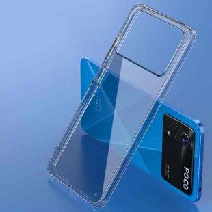 For Xiaomi Poco X4 Pro 5G Ice Crystal PC + TPU Phone Case(Transparent Black)