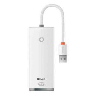 Baseus Lite Series USB-A to USB 3.0x4 HUB Adapter, Cable Length:25cm(White)