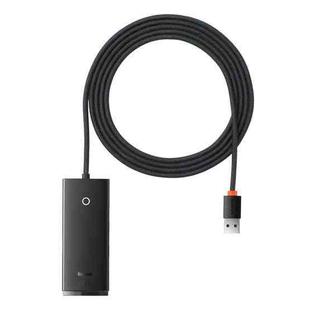 Baseus Lite Series USB-A to USB 3.0x4 HUB Adapter, Cable Length:2m(Black)
