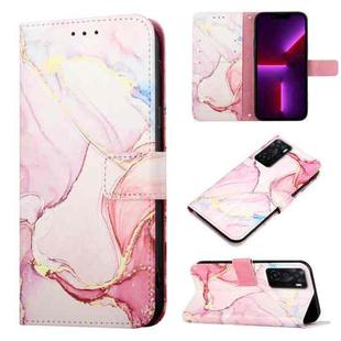 For OPPO A55s 5G PT003 Marble Pattern Flip Leather Phone Case(LS005)