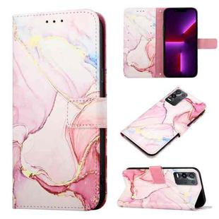 For OPPO K9x PT003 Marble Pattern Flip Leather Phone Case(LS005)
