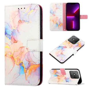 For Realme Narzo 50A PT003 Marble Pattern Flip Leather Phone Case(LS004)