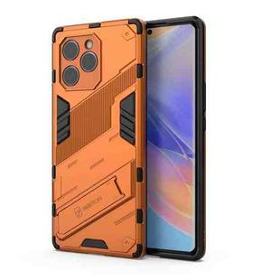 For Honor 60 SE Punk Armor 2 in 1 PC + TPU Shockproof Phone Case with Invisible Holder(Orange)