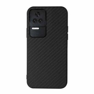 For Xiaomi Redmi K40S 5G Carbon Fiber Texture Shockproof Phone Case(Black)