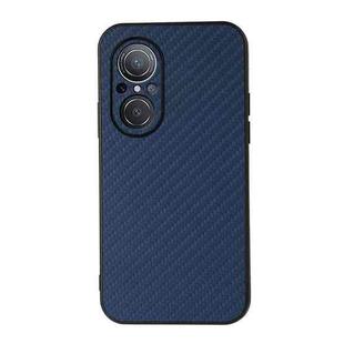 For Huawei nova 9 SE Fine Hole Carbon Fiber Texture Shockproof Phone Case(Blue)